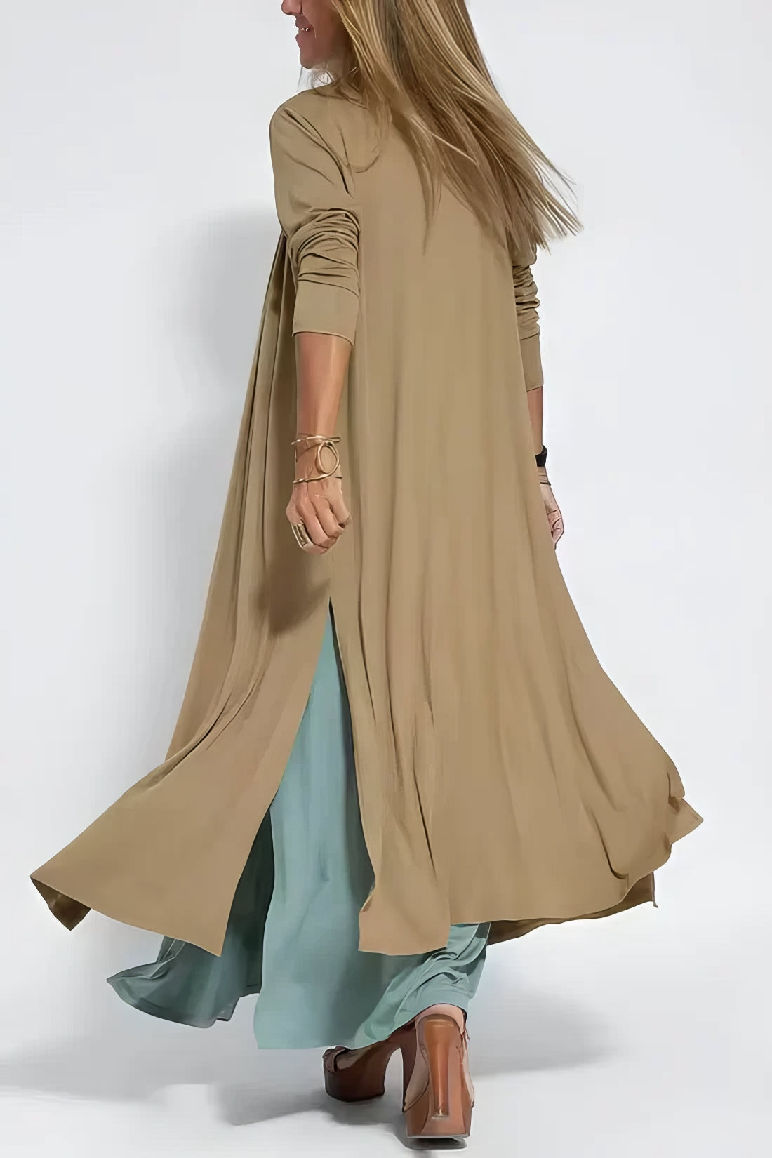 ELISE | Elegant Long Dress with Included Cardigan
