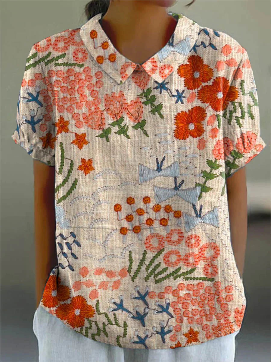 Léonie – naive garden blouse